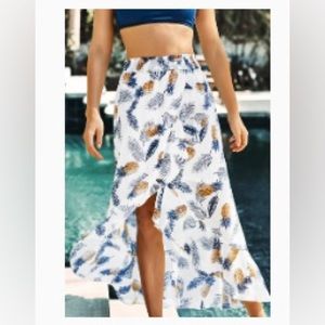 Leaf and pineapple skirt